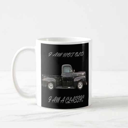 Ik ben niet oud Ik ben een Classic Funny Car Graph Koffiemok (Links)