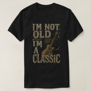Ik ben niet oud, ik ben een klassiek grappig gitaa t-shirt