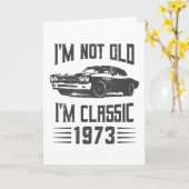 Ik ben niet oud... ik ben een klassieke 50e verjaa kaart (Gele Bloem)