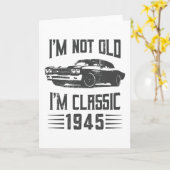 Ik ben niet oud. Ik ben een klassieke 80e verjaard Kaart (Gele Bloem)