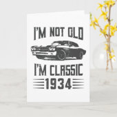 Ik ben niet oud. Ik ben een klassieke 90th Birthda Kaart (Gele Bloem)