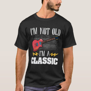 Ik ben niet oud ik ben een klassieke akoestische g t-shirt