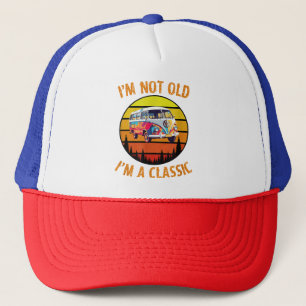 Ik ben niet oud Ik ben een klassieke auto retro G Trucker Pet