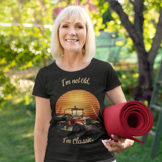 Ik ben niet oud Ik ben een klassieke brandweerwag T-shirt