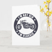 Ik ben niet oud. Ik ben een klassieke grappige mot Kaart (Gele Bloem)