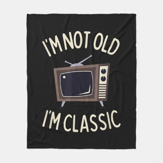 Ik ben niet oud Ik ben een klassieke grappige oude Fleece Deken (Voorkant)