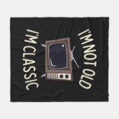 Ik ben niet oud Ik ben een klassieke grappige oude Fleece Deken (Voorkant (Horizontaal))