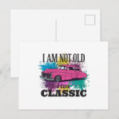Ik ben niet oud Ik ben een Klassieke Grungy Kleur  Briefkaart (Voorkant / Achterkant)