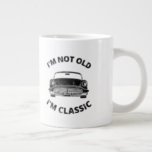 Ik ben niet oud. Ik ben een klassieke koffie-Mok. Grote Koffiekop