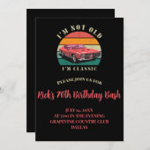 Ik ben niet oud, ik ben een klassieke verjaardag u kaart (Voorkant / Achterkant)