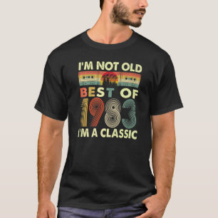 Ik ben niet oud, ik ben een klassieke Vintage 1983 T-shirt
