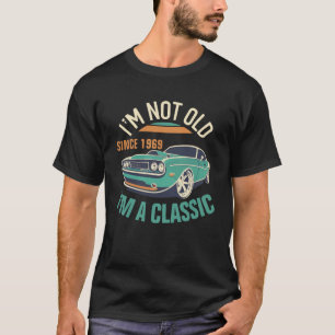 Ik ben niet oud, ik ben een klassieke Vintage-auto T-shirt