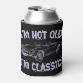 Ik ben niet oud, ik ben een klassieker. blikjeskoeler (Blikje Voorkant)