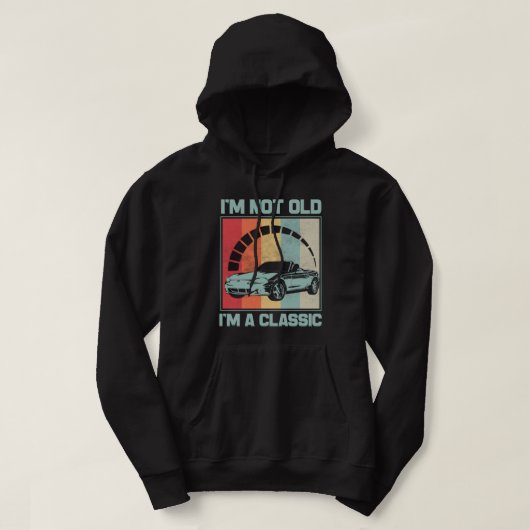 Ik ben niet oud Ik ben een klassieker -MAZDA MX5 M Hoodie (Design voorkant)