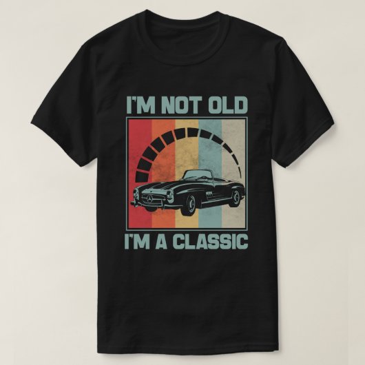 Ik ben niet oud Ik ben een klassieker - MERCEDES B T-shirt (Design voorkant)