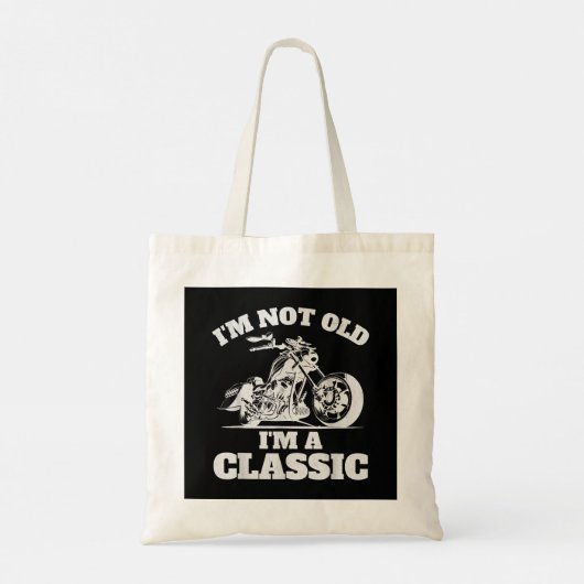 Ik ben niet oud Ik ben een klassieker - Vaderdag - Tote Bag (Achterkant)