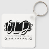 Ik ben niet oud, ik ben een professionele overleve sleutelhanger (Achterkant)