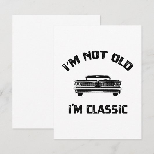 Ik ben niet oud, ik ben gewoon klassiek (Voorkant / Achterkant)