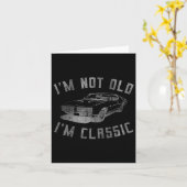 Ik ben niet oud ik ben grappig Auto Grafisch - Her Kaart (Gele Bloem)