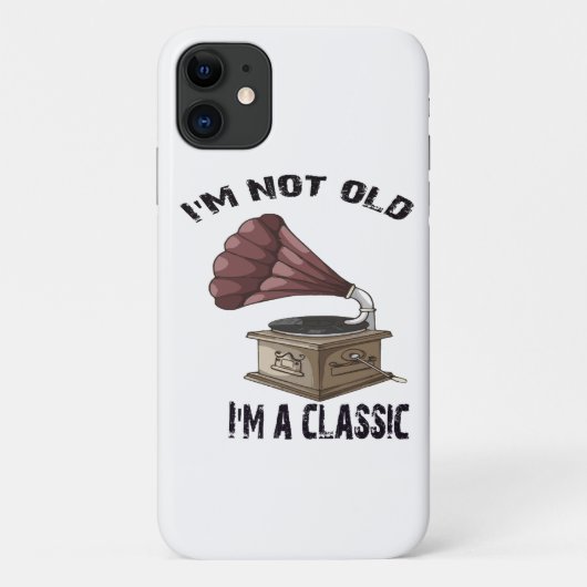 Ik ben niet oud ik ben klassiek Case-Mate iPhone case (Achterkant)
