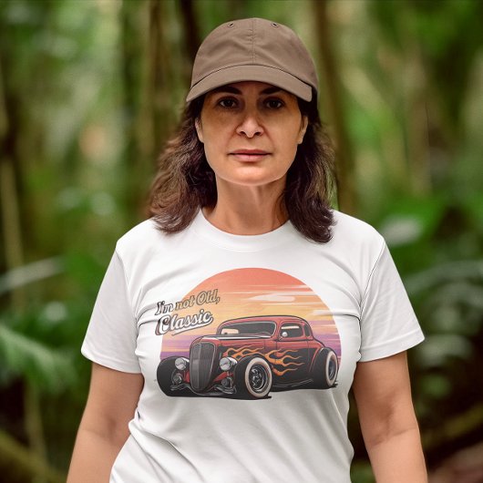 Ik ben niet oud Ik ben klassiek Fierce Flames T-shirt