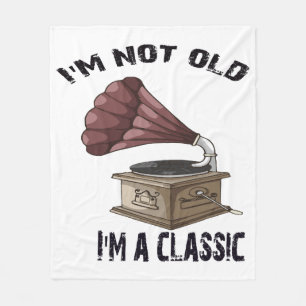 Ik ben niet oud ik ben klassiek fleece deken