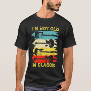 Ik ben niet oud, ik ben klassiek Gitaar Grafische T-shirt