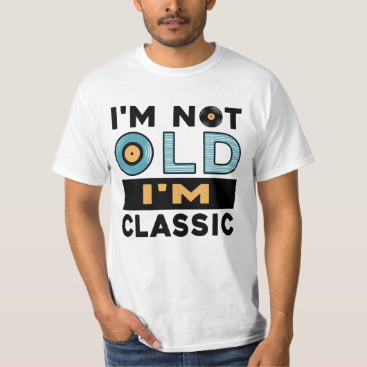 Ik ben niet oud, ik ben klassiek grappig opa t-shirt (Voorkant)