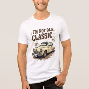 Ik ben niet oud, ik ben klassiek - grappige vintag Tri-Blend shirt