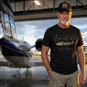 Ik ben niet oud, ik ben klassiek. Grappige Warbird T-shirt