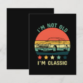 Ik ben niet oud Ik ben klassiek Informatiekaartje (Voorkant / Achterkant)