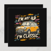 Ik ben niet oud Ik ben klassiek Kaart (Voorkant / Achterkant)