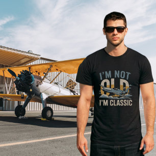 Ik ben niet oud, ik ben klassiek leuk Warbird Avia T-shirt