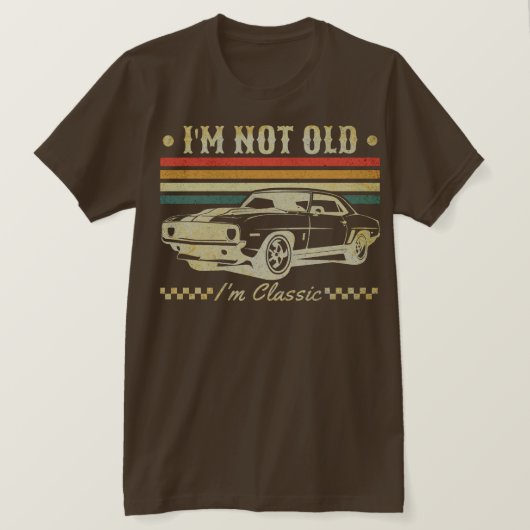 Ik ben niet oud, ik ben Klassiek T-shirt (Design voorkant)