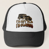 ik ben niet oud , ik ben klassiek trucker pet (Voorkant)