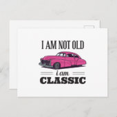 Ik ben niet oud ik ben klassieke briefkaart (Voorkant / Achterkant)