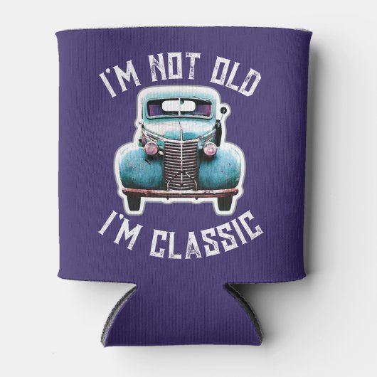 Ik ben niet oud, ik ben klassieke cartografische blikjeskoeler (Voorkant)