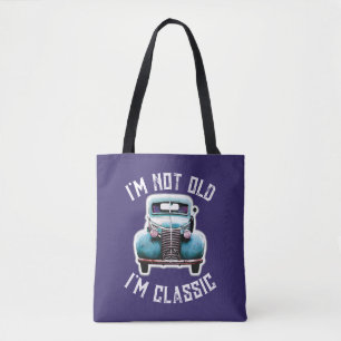 Ik ben niet oud, ik ben klassieke cartografische tote bag