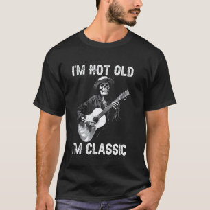 Ik ben niet oud ik ben klassieke gitarist verjaard t-shirt
