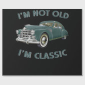 Ik ben niet oud, ik ben klassieke grappige cartogr cadeaupapier (Vlak)