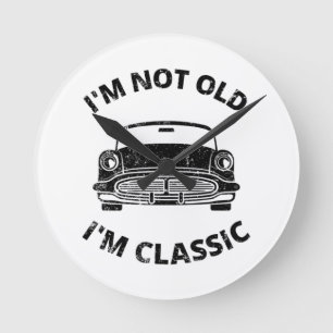 Ik ben niet oud, ik ben klassieke ronde klok