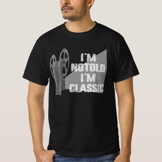 Ik ben niet oud, ik ben klassieke t-shirt (Voorkant)