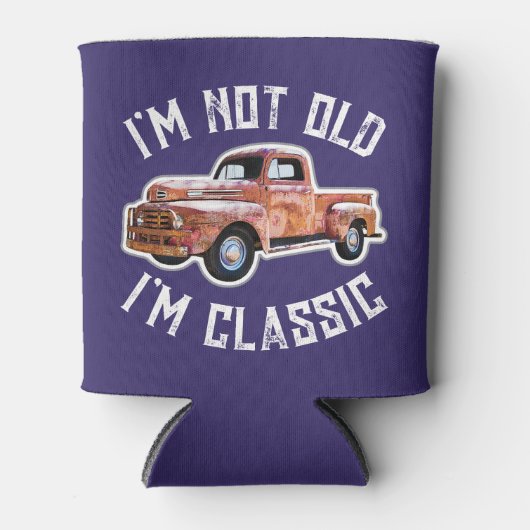 Ik ben niet oud, ik ben klassieke Truck Graphic Blikjeskoeler (Voorkant)