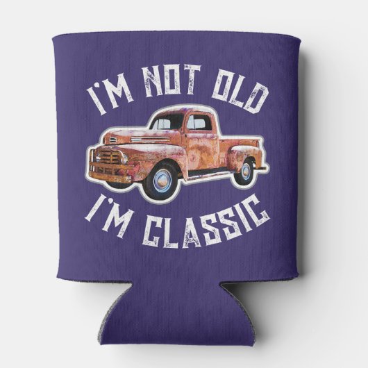 Ik ben niet oud, ik ben klassieke Truck Graphic Blikjeskoeler (Achterkant)