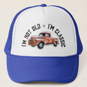 Ik ben niet oud, ik ben klassieke Truck Graphic Trucker Pet