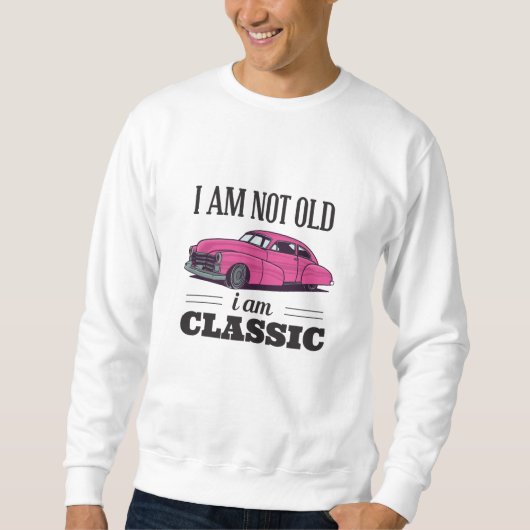 Ik ben niet oud ik ben klassieke trui (Voorkant)