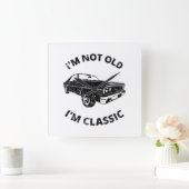 Ik ben niet oud, ik ben klassieke Vierkante Klok (Huis)