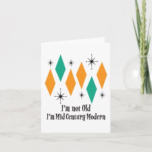 Ik ben niet oud, ik ben middeleeuwse moderne atoom kaart (Voorkant)