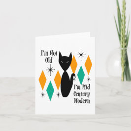 Ik ben niet oud, ik ben middeleeuwse moderne zwart kaart