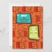 Ik ben niet oud Ik ben midden eeuw moderne feestui Kaart (Achterkant)